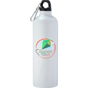 White 26 oz Aspen Water Bottle with Carabiner